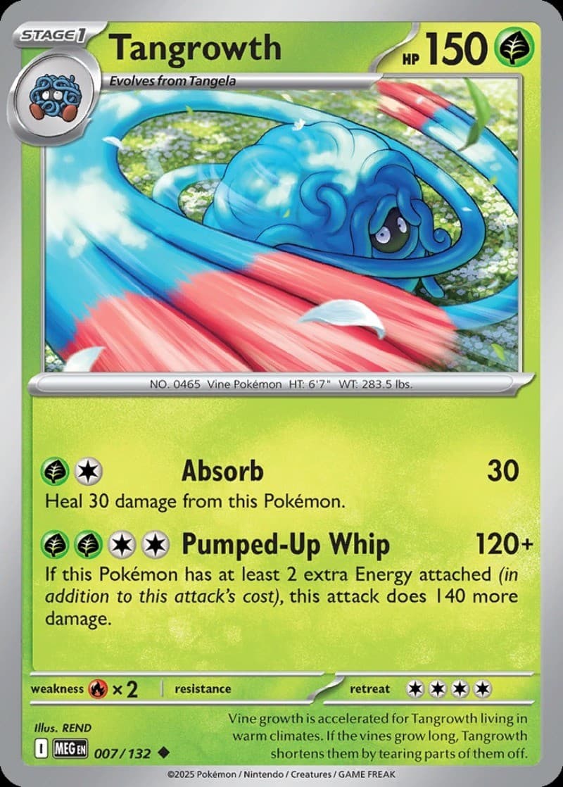 Tangrowth Mega Evolution #7 Pokémon TCG