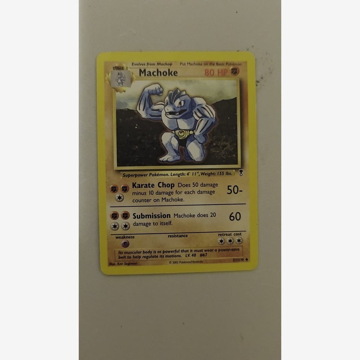 Machoke Legendary Collection 51/110 Unlimited 2002 Pokemon MP