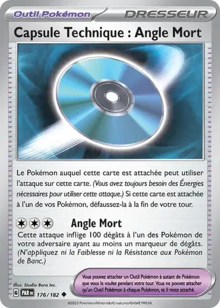 Carte Pokémon Capsule Technique Angle Mort 176/182 EV4 Faille Paradoxe PAR NEUF