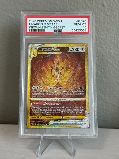 Pokémon Arceus VSTAR GG70/GG70 Crown Zenith: Galarian Gallery Secret Rare PSA 10