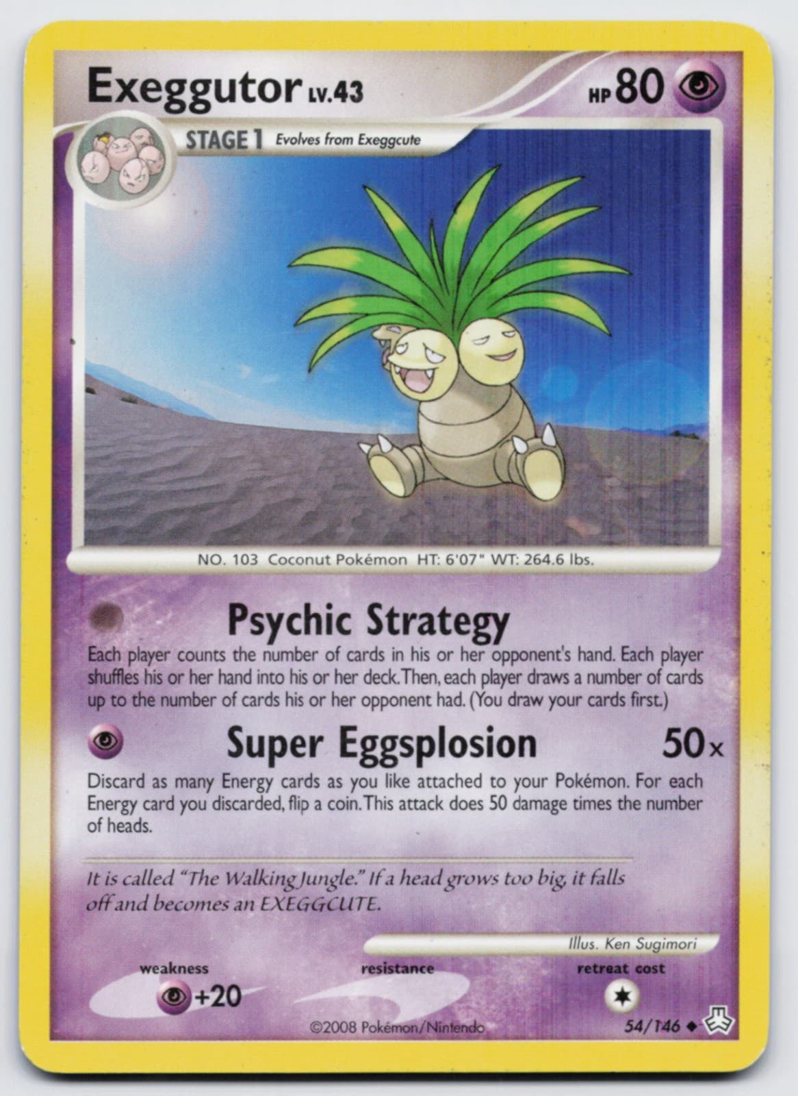 Exeggutor 54/146 Legends Awakened Pokemon MP