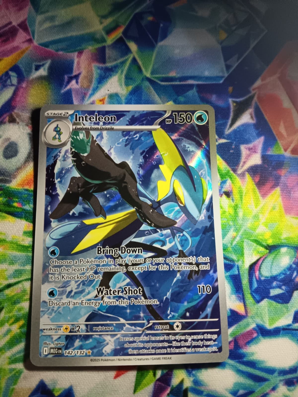 Pokemon TCG Mega Evolutions Inteleon Illustration Rare IR #142/132