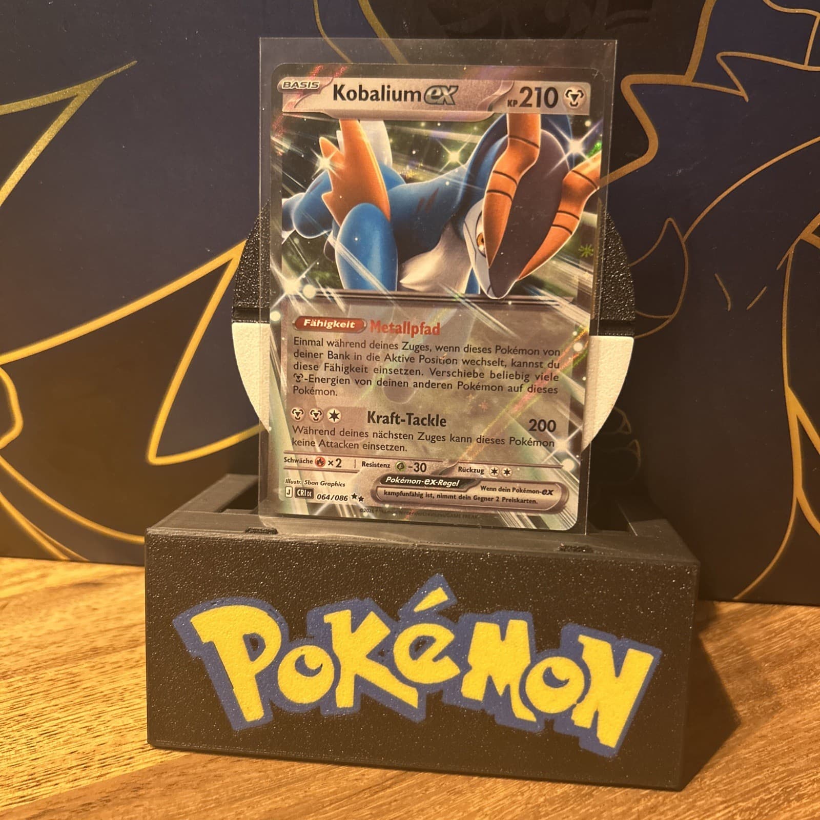 Pokemon "Kobalium ex“ Double Rare Deutsch 64/086 Near Mint Wachsendes Chaos
