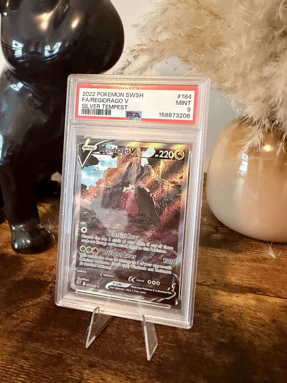 Pokemon Regidrago v 184/195 Alt Art Ultra Rare Silver Tempest PSA 9 Mint