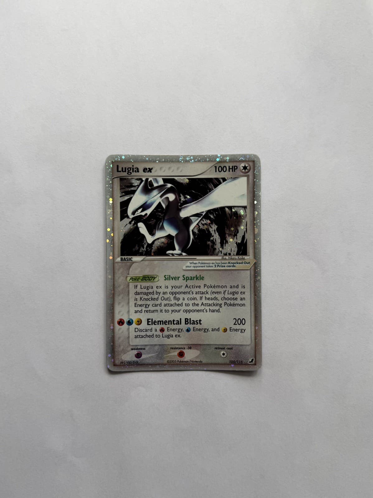 Pokemon Lugia ex Holo EX Unseen Forces 105/115 2005 EXCELLENT