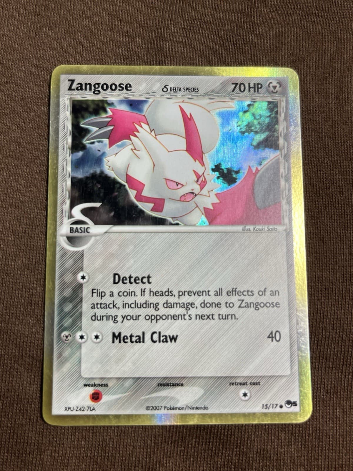2007 Pokémon POP SERIES 5 Zangoose-Holo #15/17