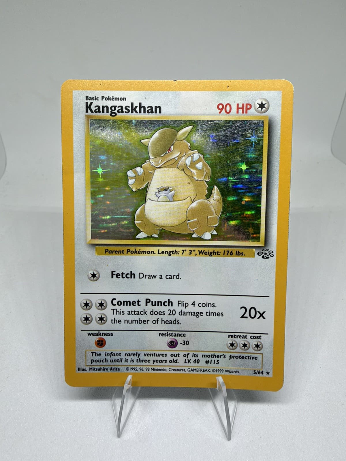 Kangaskhan Holo Rare Jungle 5/64 Pokemon Card - WOTC 1999
