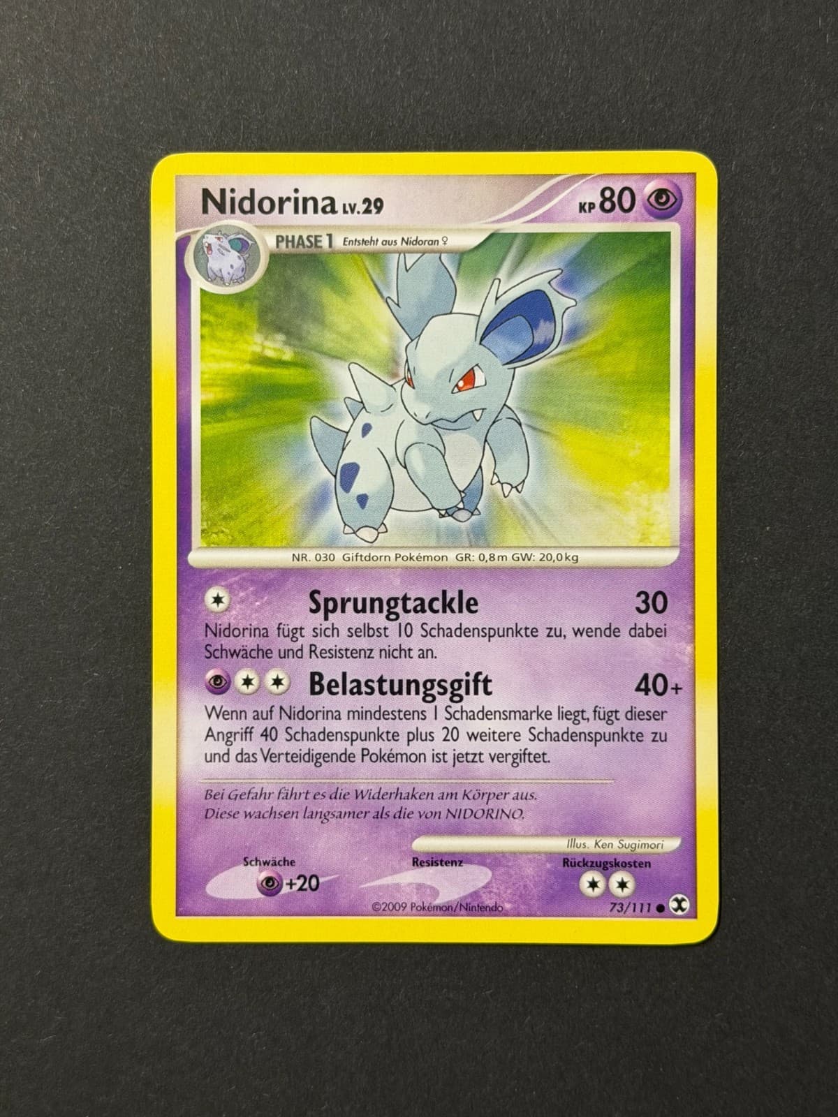 Pokémon Nidorina 73/111 Aufstieg der Rivalen Deutsch