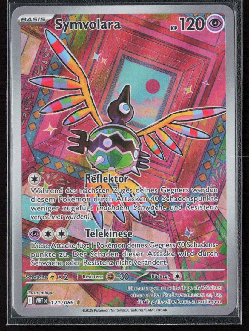 Pokemon TCG Symvolara 121/086 Psycho 2025 Weiße Flammen NM