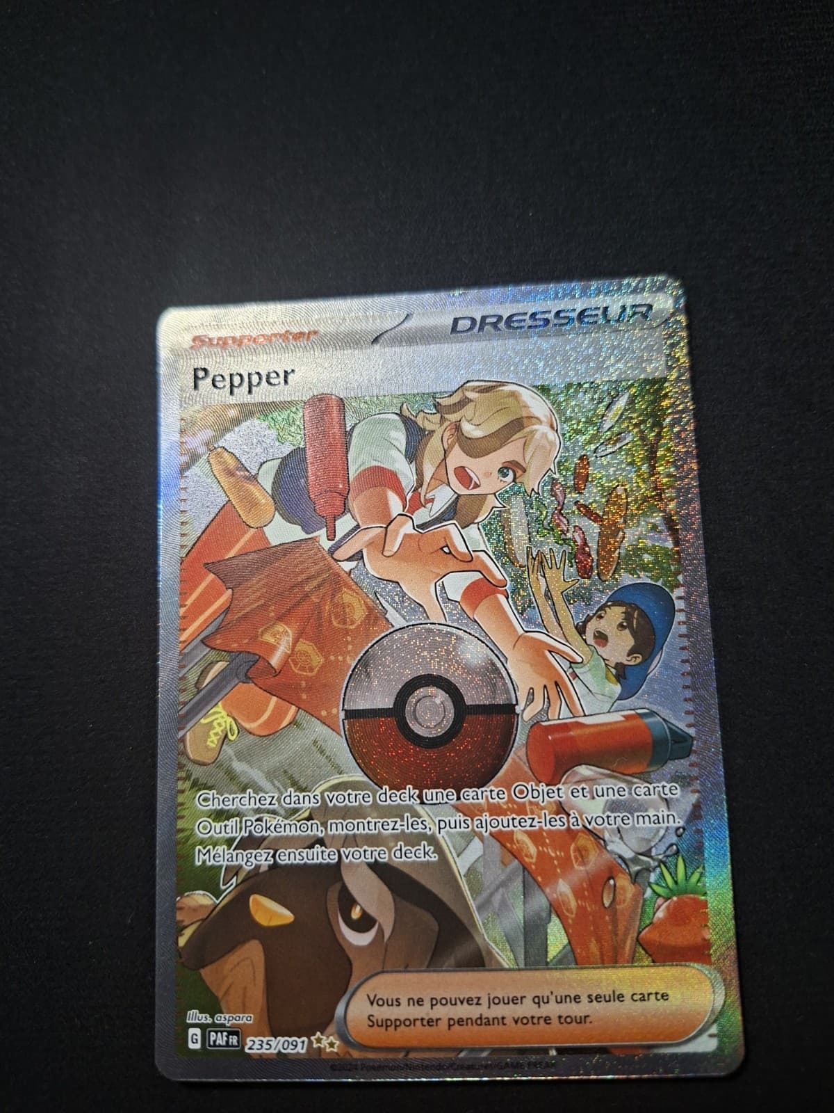 Carte Pokemon Pepper 235/091 - Écarlate et Violet Destinées de Paldea