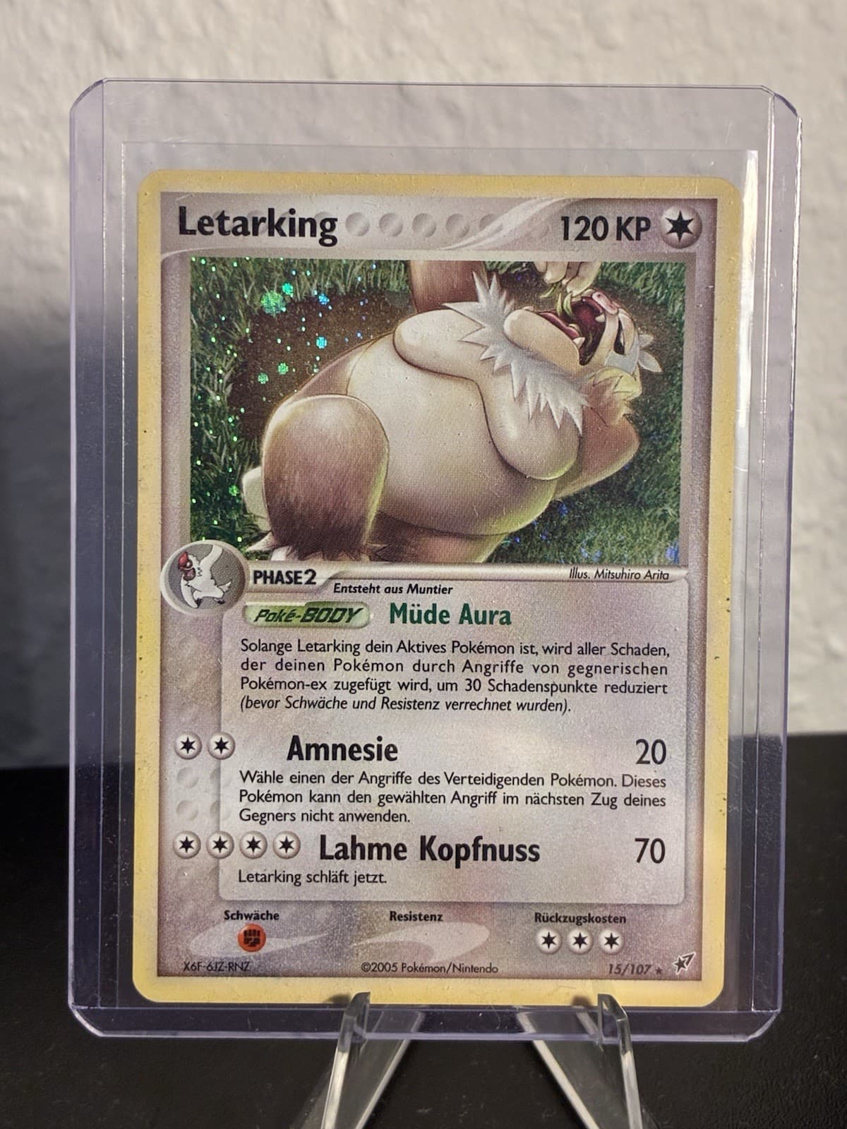 Pokémon Letarking EX Deoxys 15/107 Deutsch Holo Near Mint
