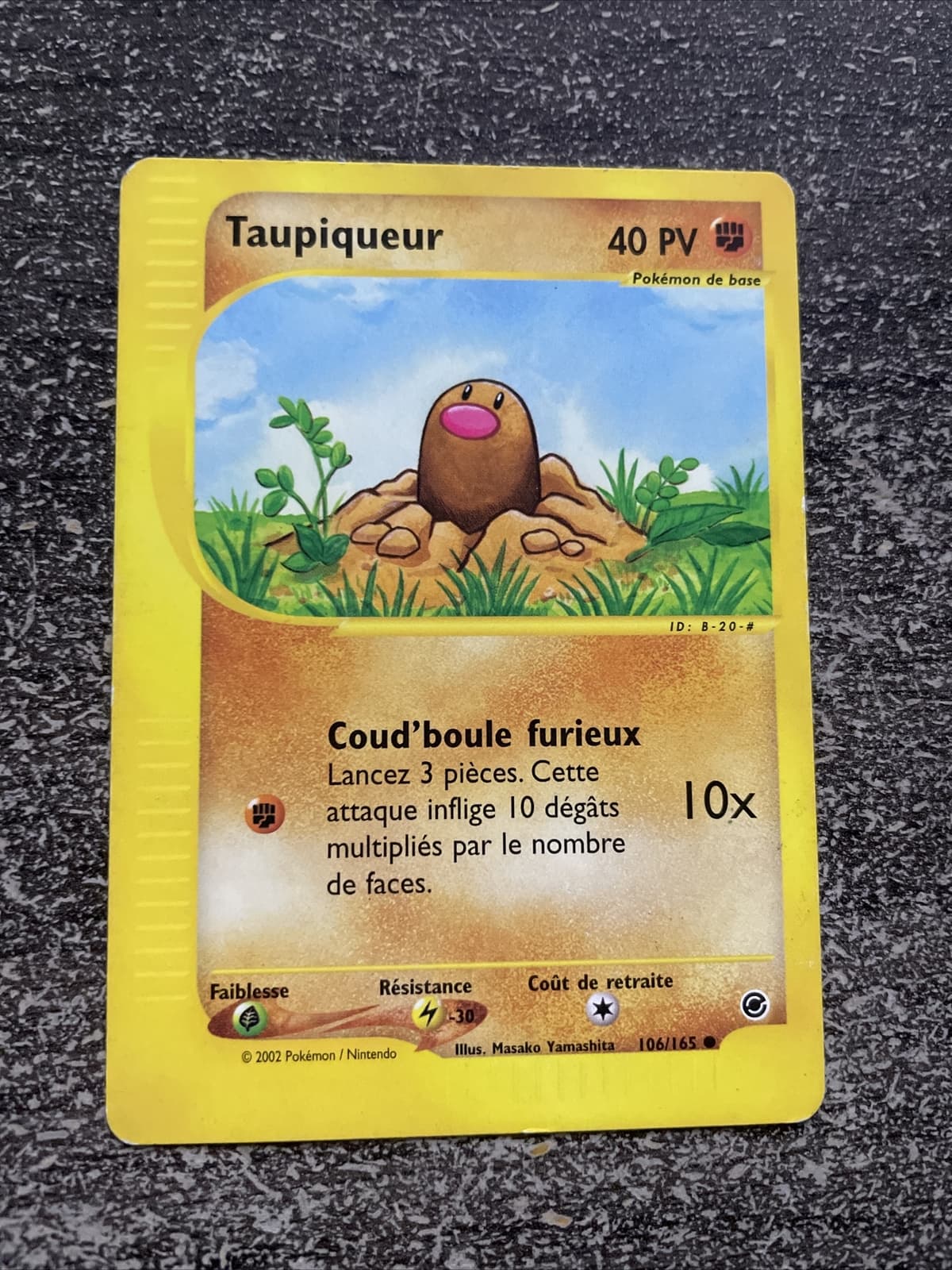 TAUPIQUEUR COMMUNE - POKÉMON 106/165 EXPÉDITION WIZARDS FR