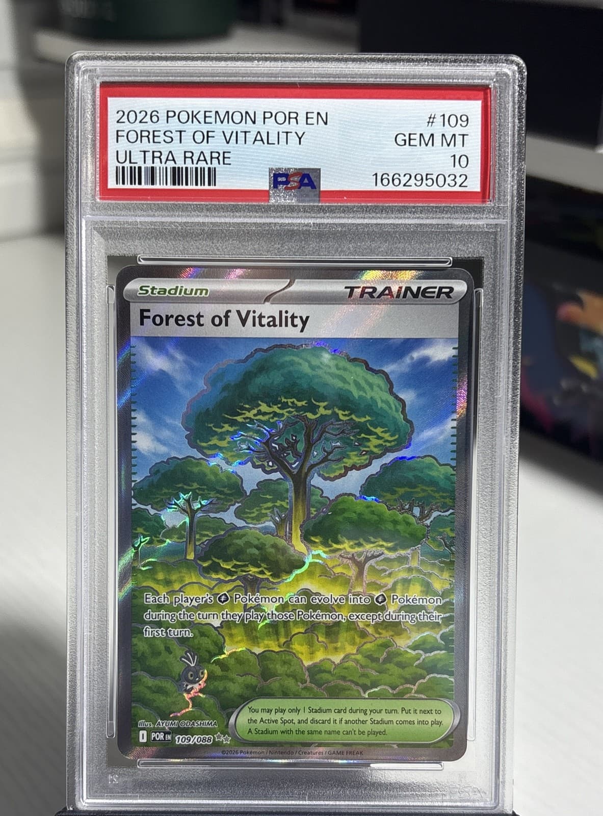 Forest of Vitality 109/088 Me03: Perfect Order Holo - PSA 10 GM-MT