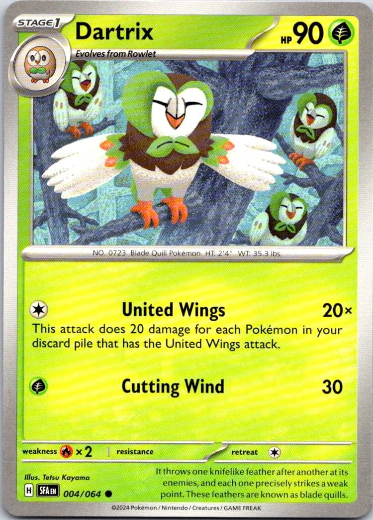 Dartrix Common SV: Shrouded Fable 004/064 NM