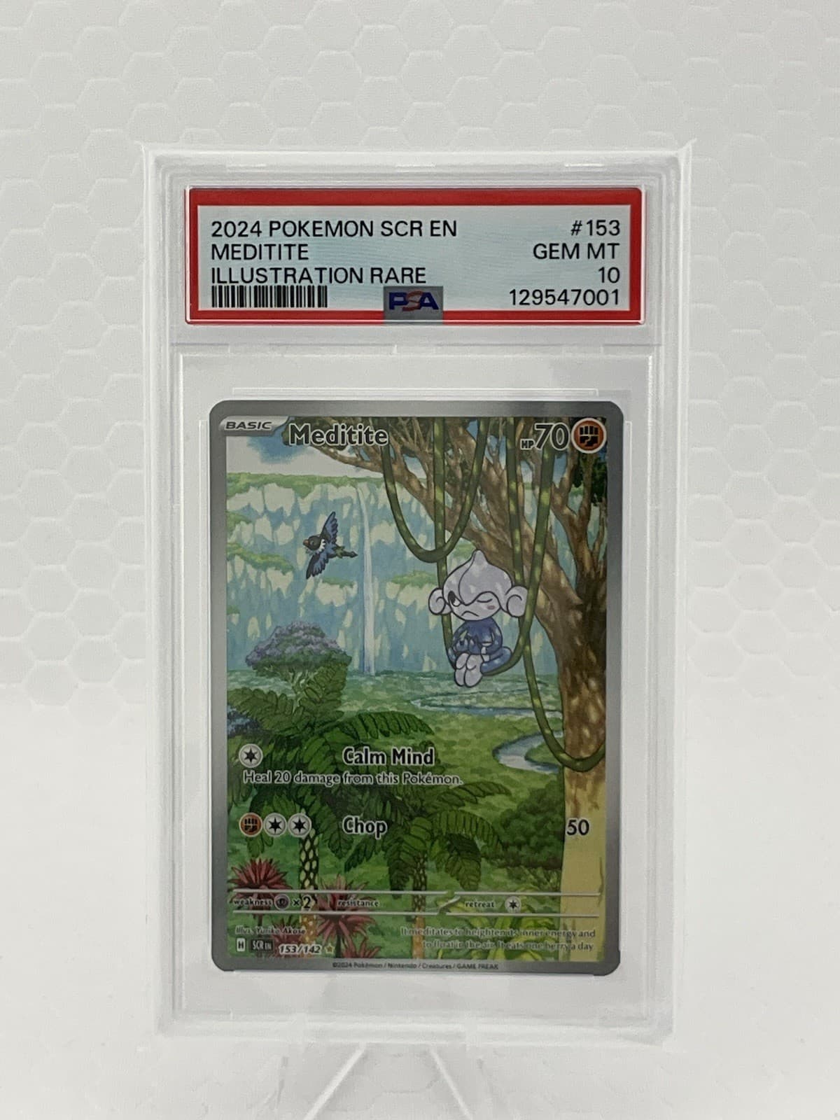 Meditite 153/142 Sv07: Stellar Crown Holo PSA 10
