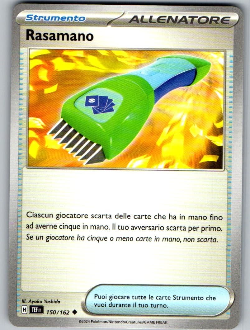 Rasamano 150/162 Cronoforze Carta Pokémon ITA NM