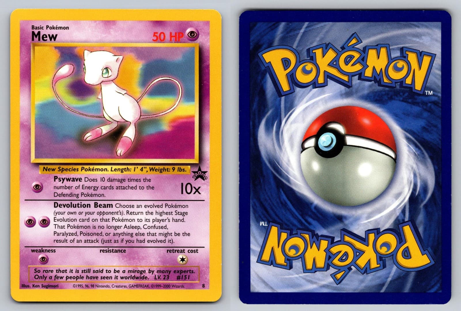 Mew 8 Promo Wizards Black Star Promos Pokemon LP