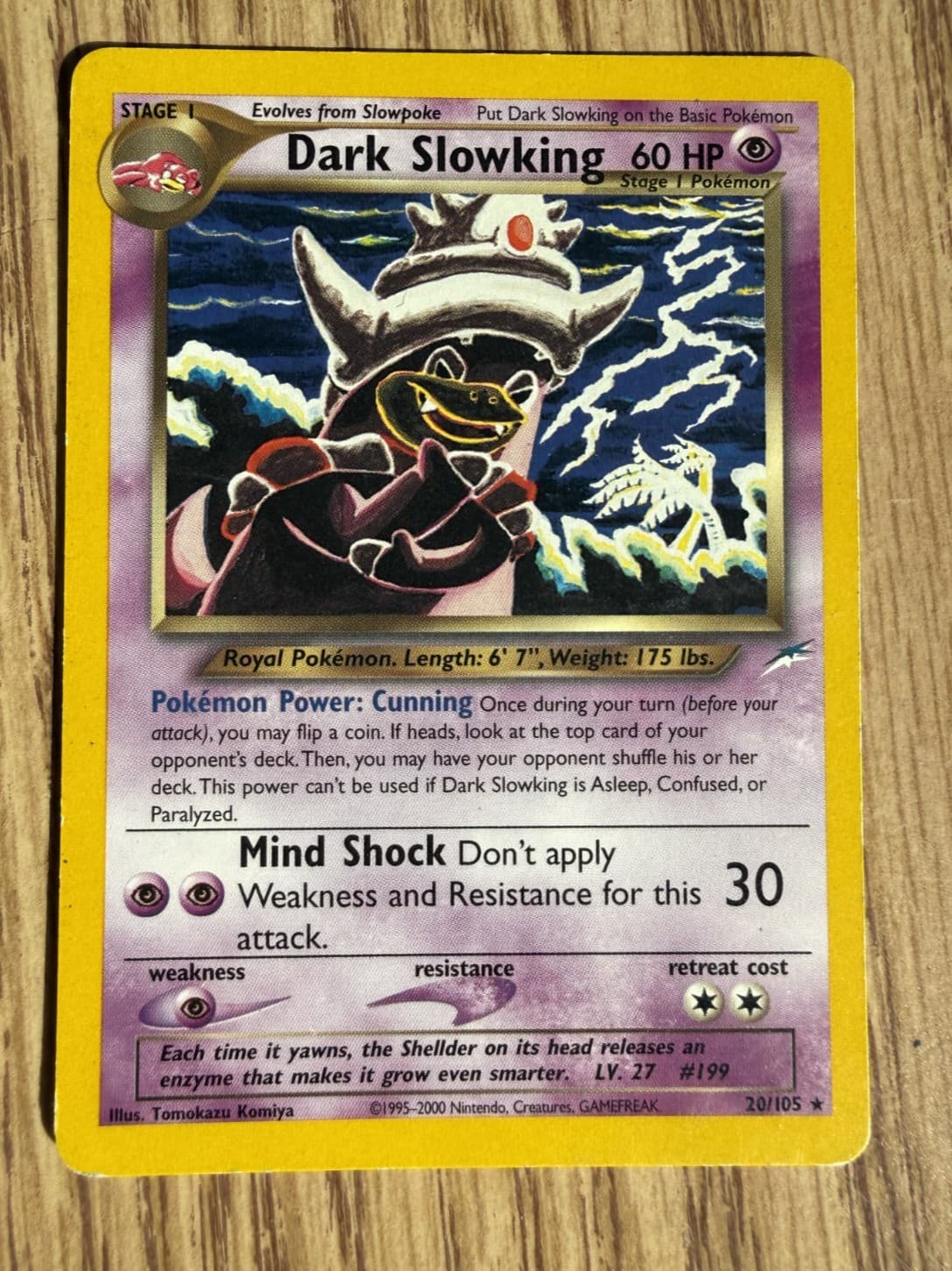 Dark Slowking 20/105 Neo Destiny Rare Regular Unlimited English Pokemon TCG