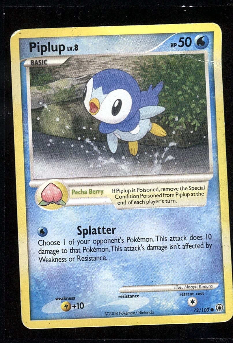 Piplup (72) 72/100 Majestic Dawn HP Pokemon