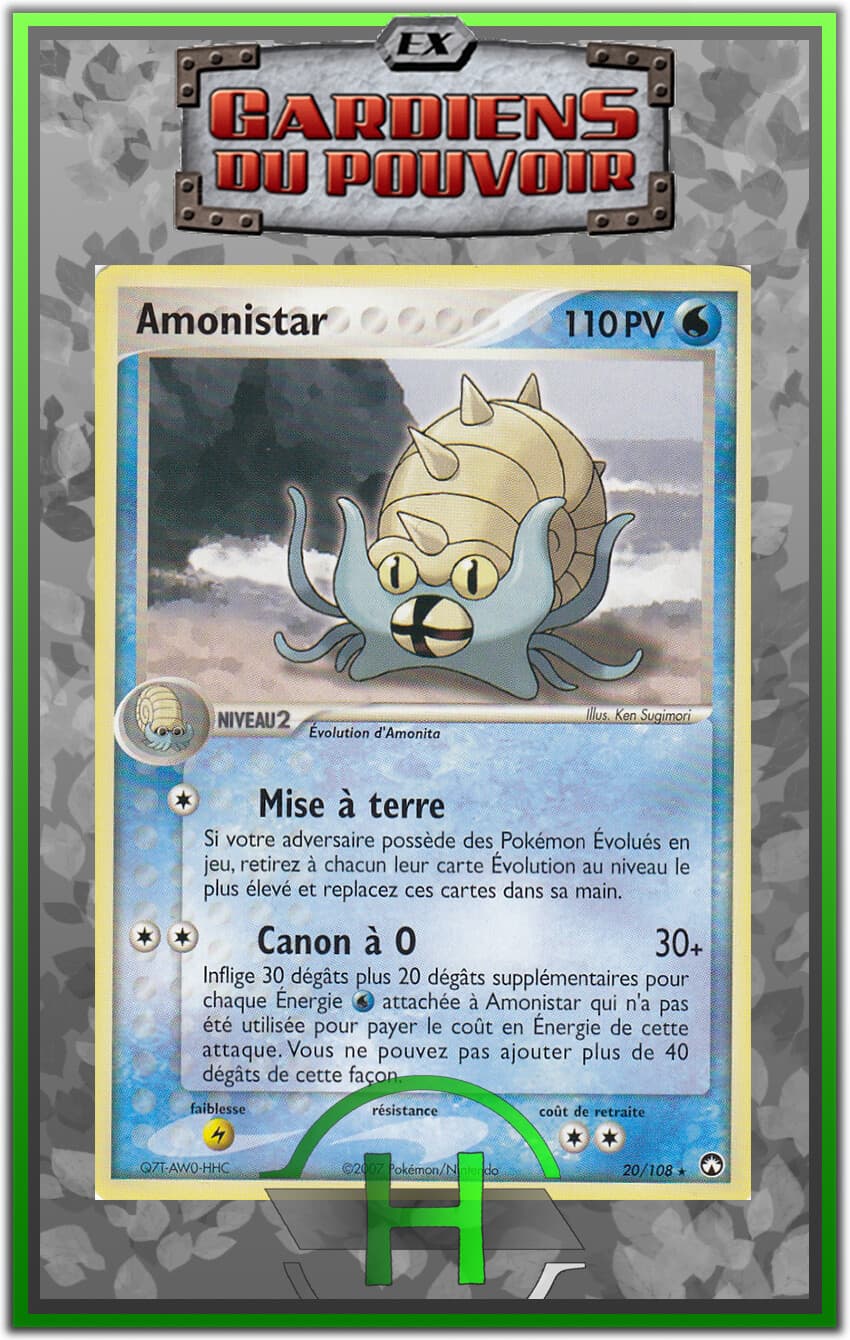 Amonistar - EX:Gardiens du Pouvoir - 20/108 - Carte Pokemon Française