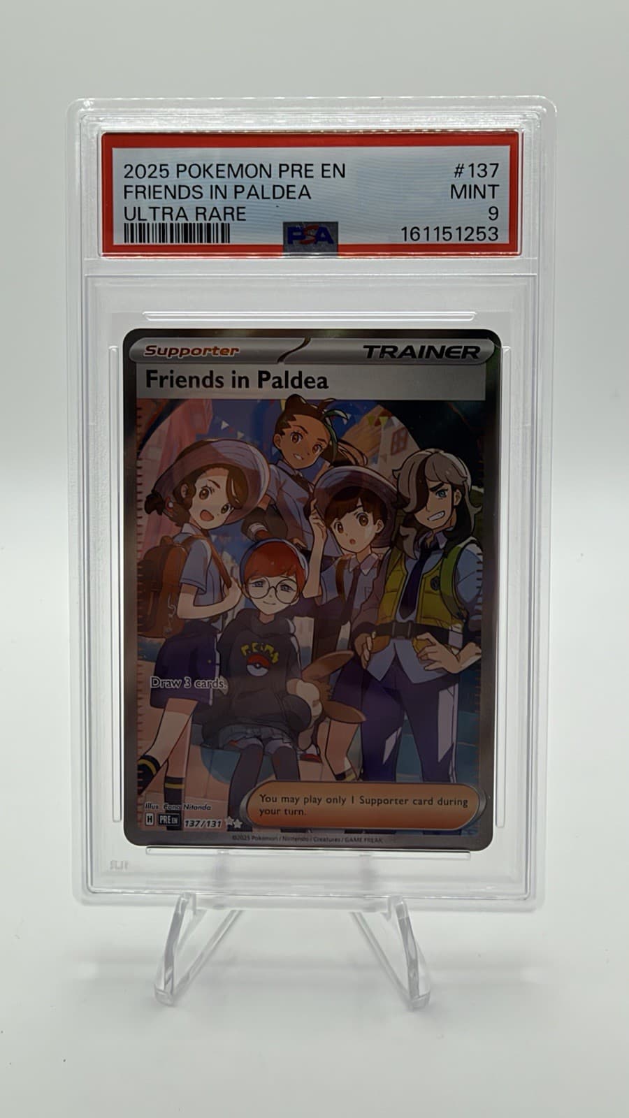 Friends in Paldea 137/131 PSA 9 Prismatic Evolutions Ultra Rare Pokemon