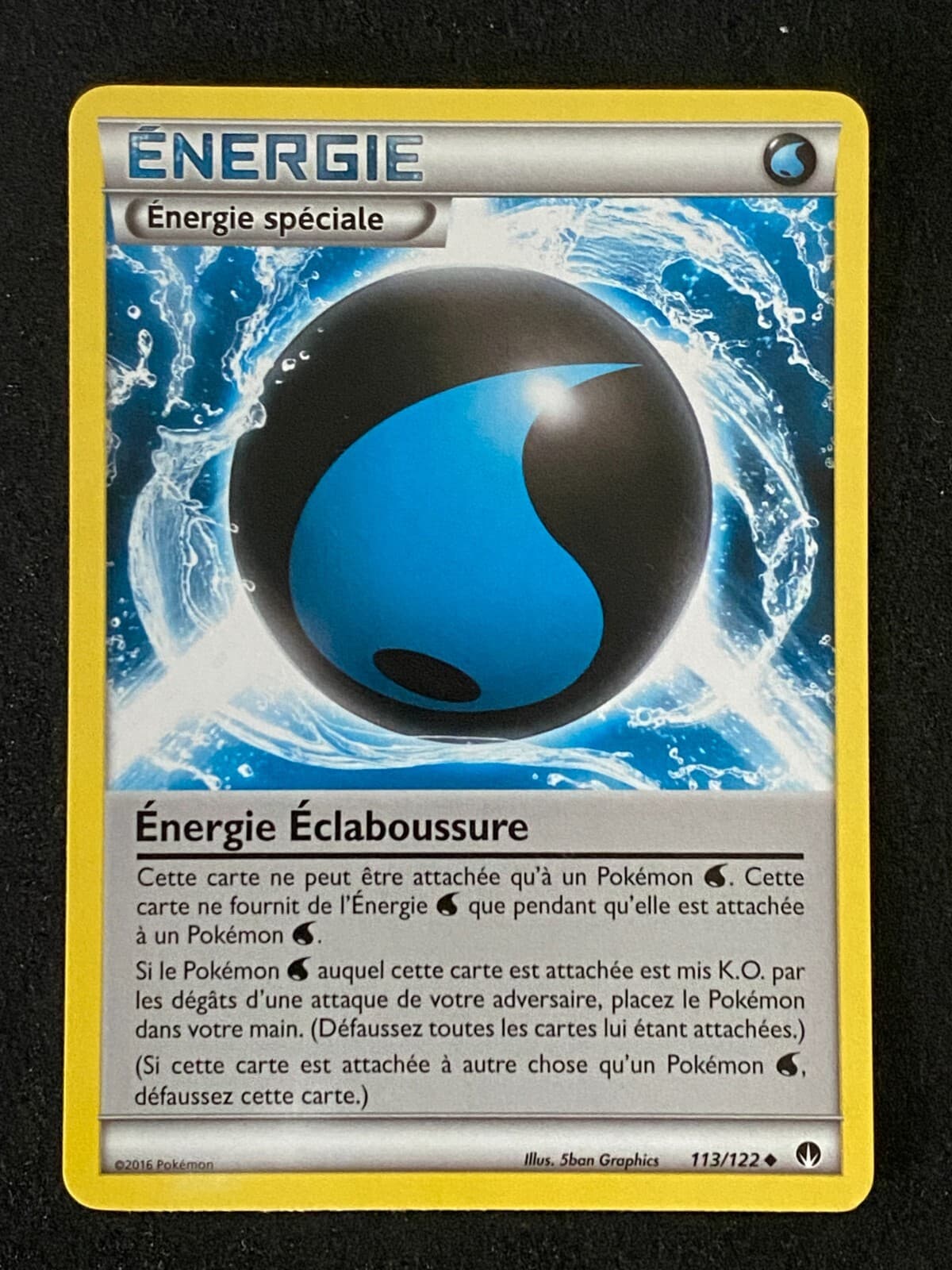 Energie Éclaboussure 113/122 Rupture Turbo carte Pokemon Neuve FR
