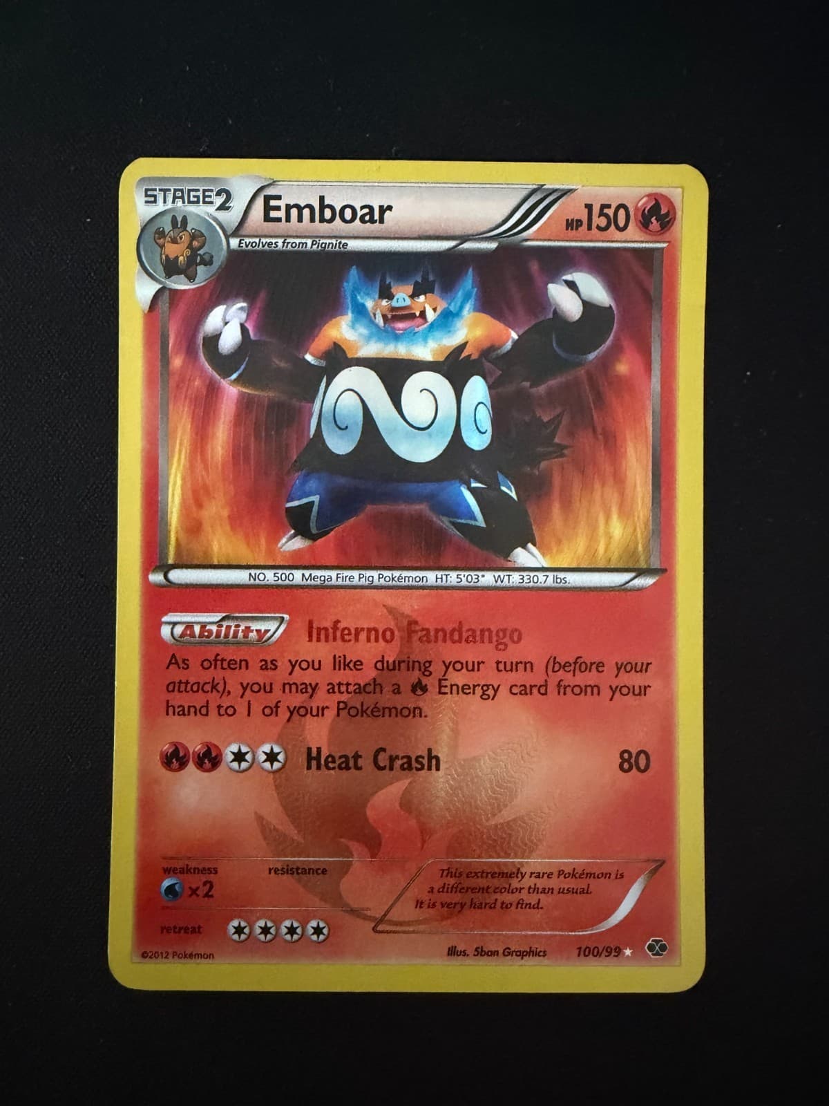 Emboar 100/99 Next Destinies Holo