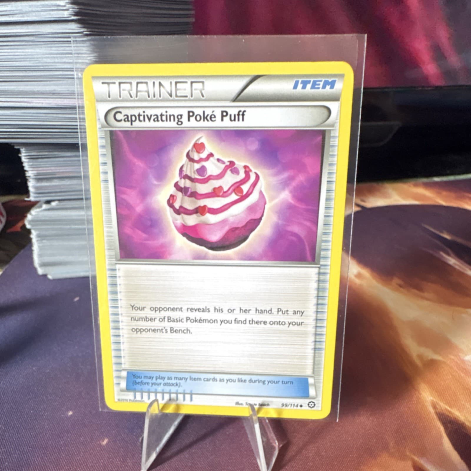 Pokémon Captivating Poké Puff 99/114 XY Steam Siege Trainer-Item Regular English