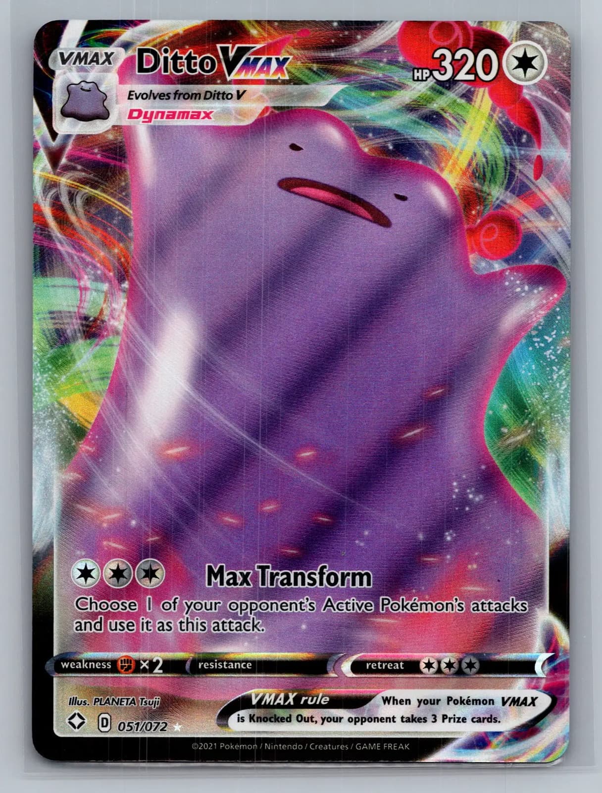 Ditto VMAX #51/72 Shining Fates Pokemon TCG — photo 1 of 2