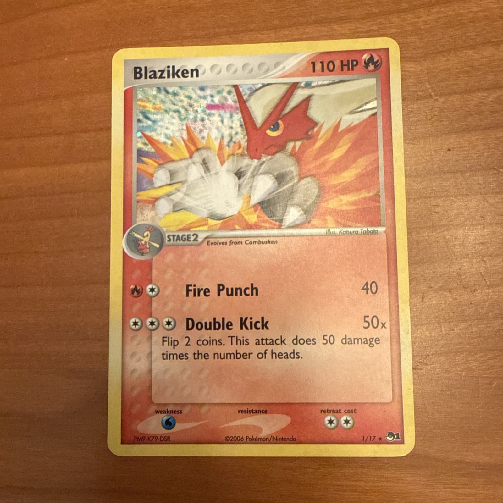 Pokemon Blaziken POP Series 1 1/17 Holo LP