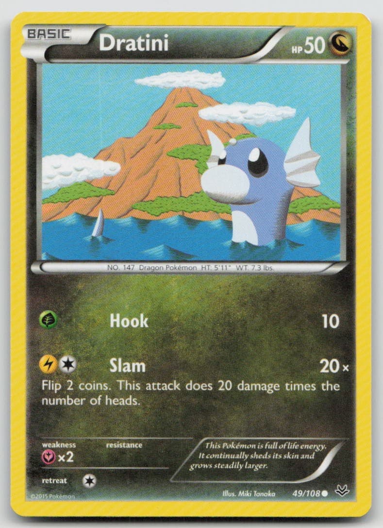 Dratini 49/108 Common Roaring Skies Pokemon LP+