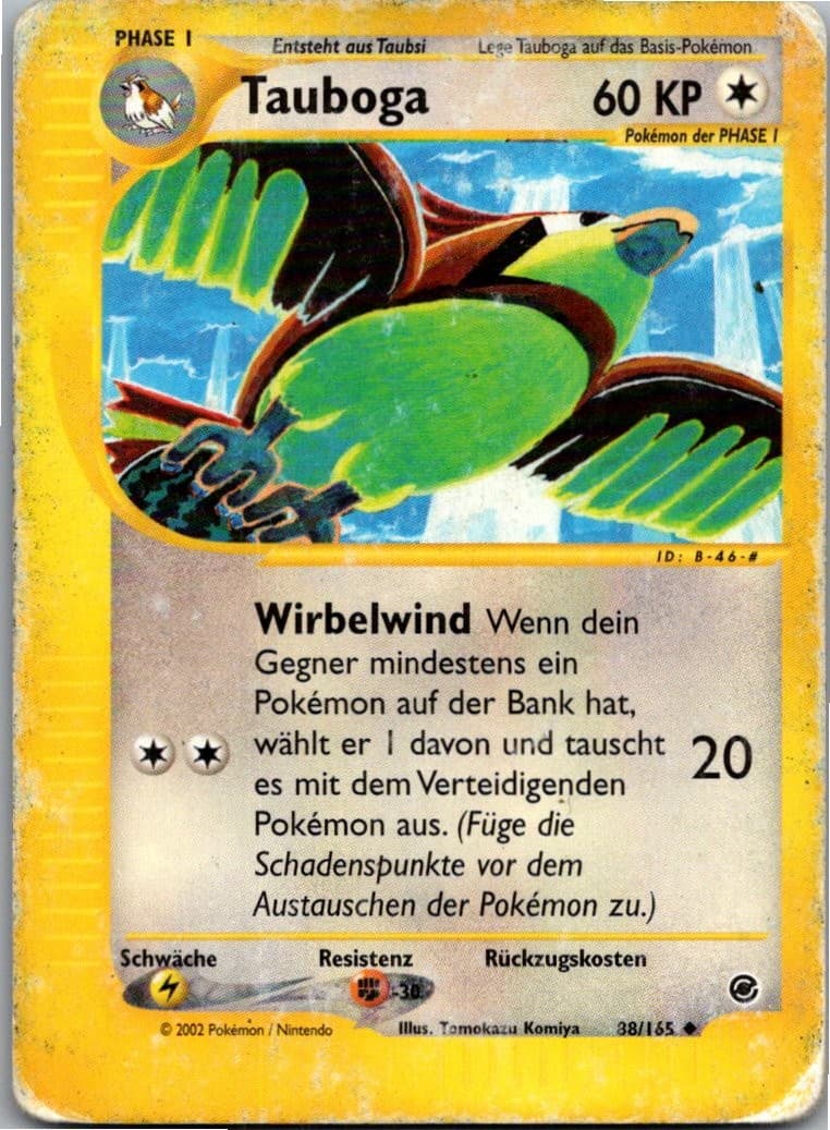 Tauboga 88/165 Expedition Deutsch Pokemon Sammelkarte