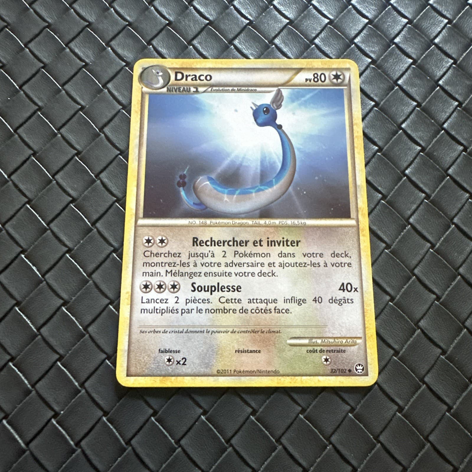 Carte Pokémon Draco 32/102 HGSS Triomphe Française