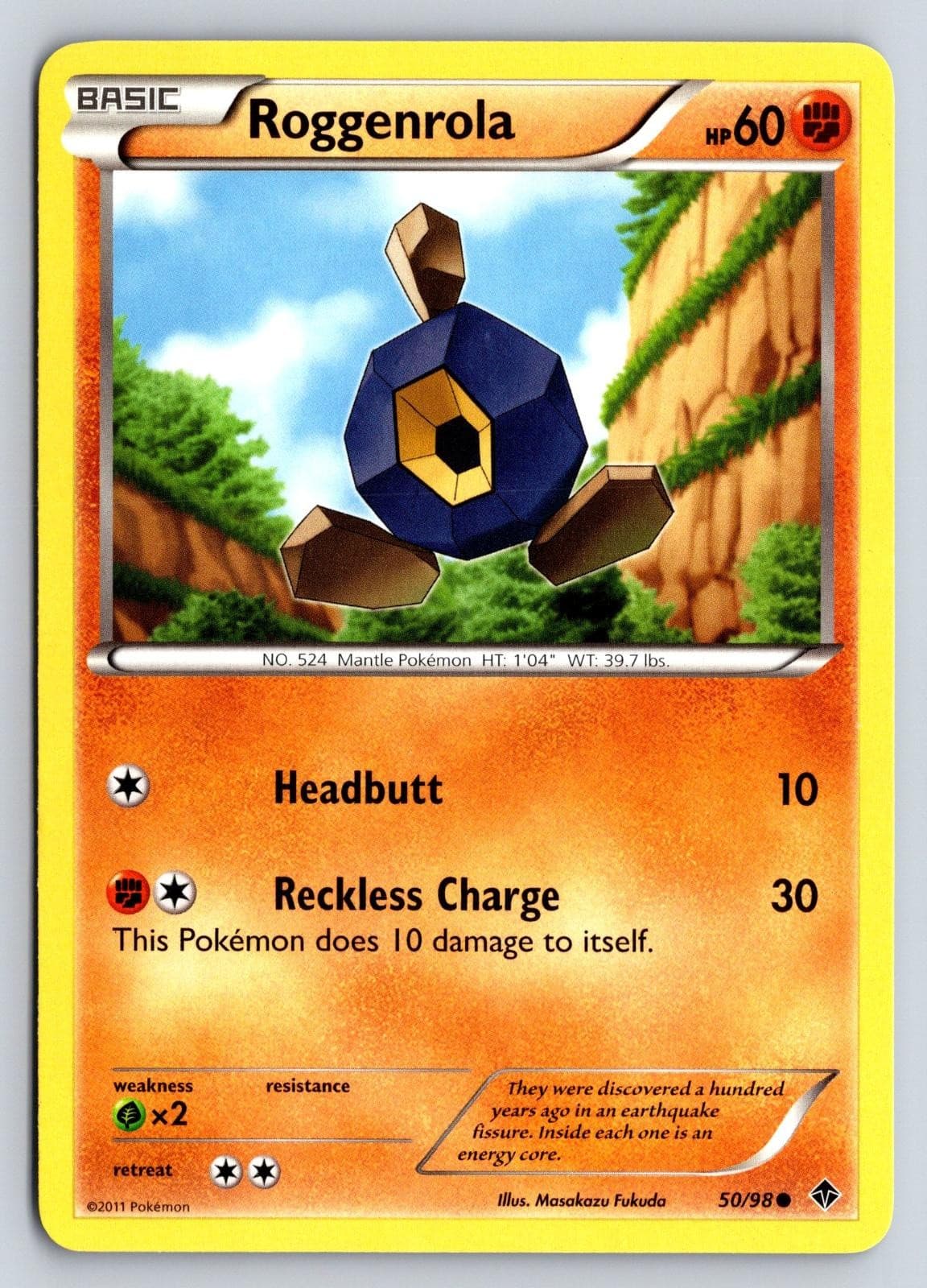 Roggenrola 50/98 Emerging Powers Pokemon