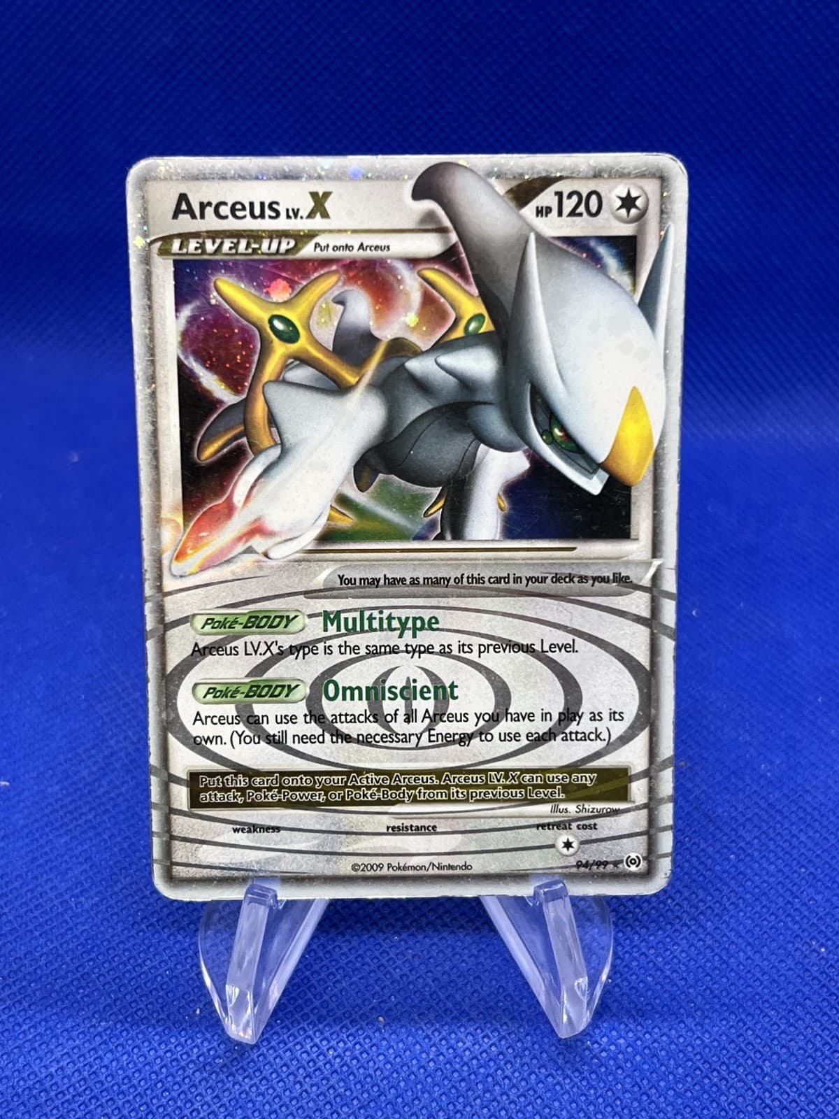 2009 Pokemon Platinum Arceus LV.X 94/99 Ultra Rare MP/HP