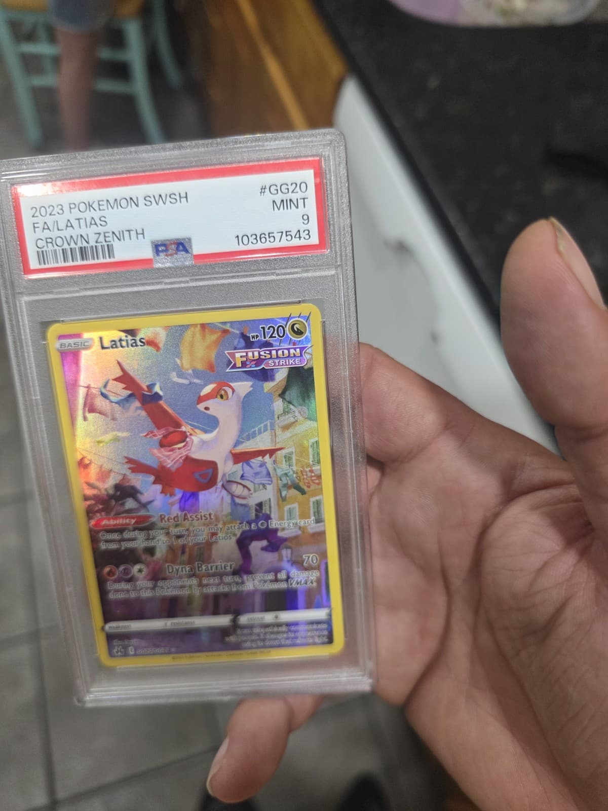 Latias GG20/GG70 SWSH: Crown Zenith: Galarian Gallery Holo Psa 9
