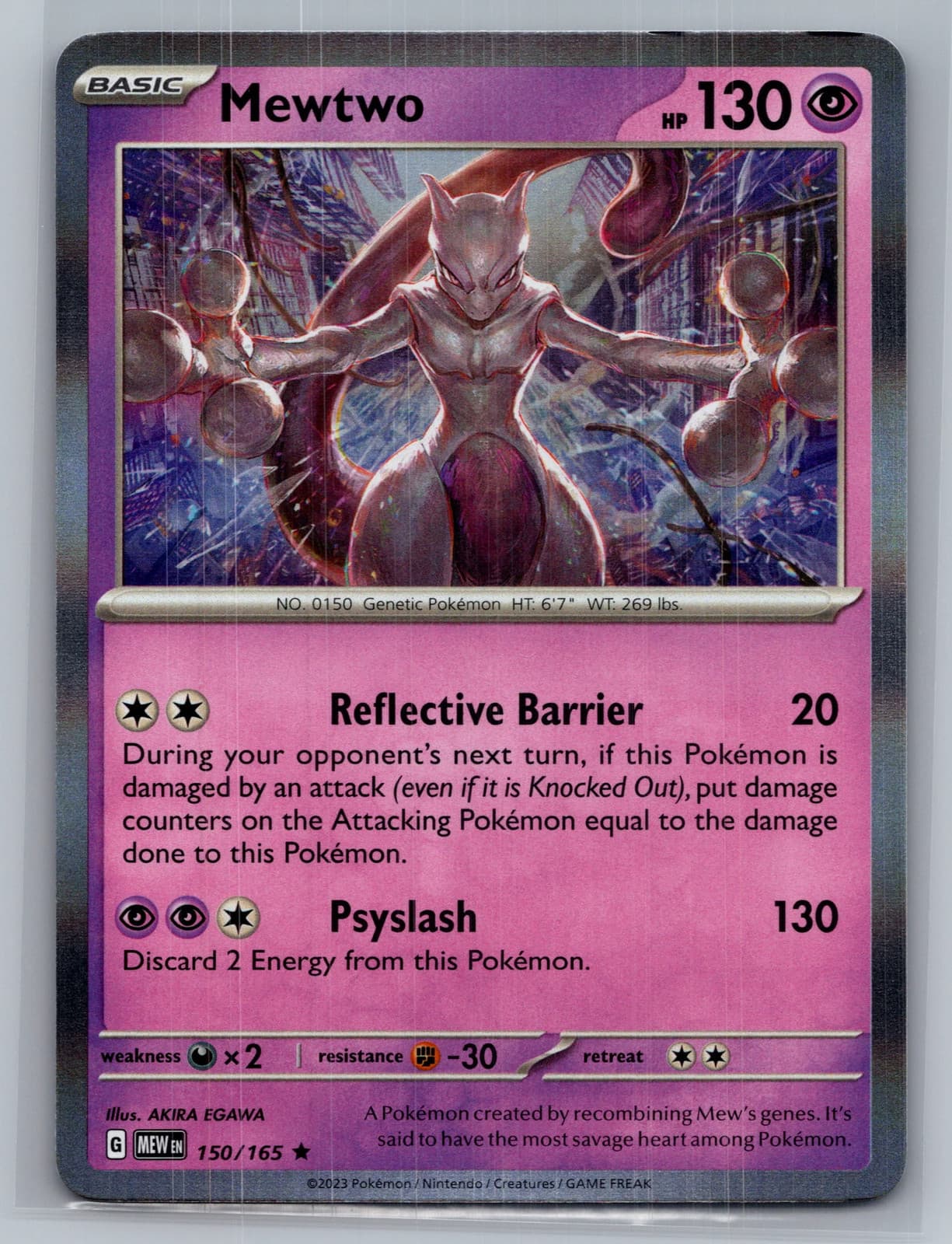 Mewtwo #150/165 2023 Scarlet & Violet 151 Pokemon TCG