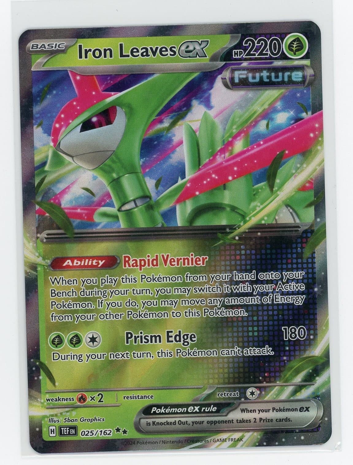 Pokemon TCG - Iron Leaves ex 25/162 - Temporal Forces - Ultra Rare