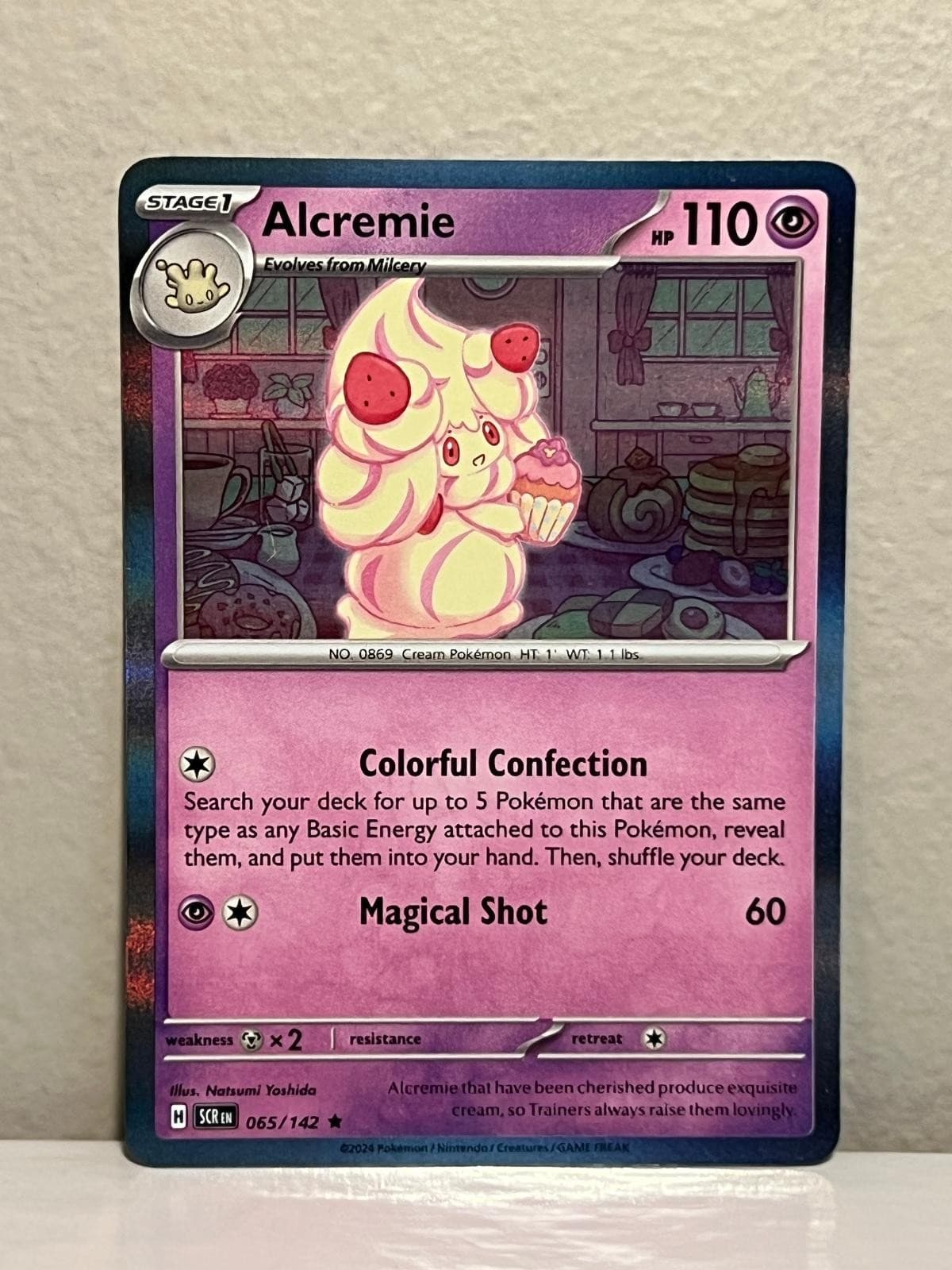 Alcremie 65/142 Rare Stellar Crown Pokemon Holo