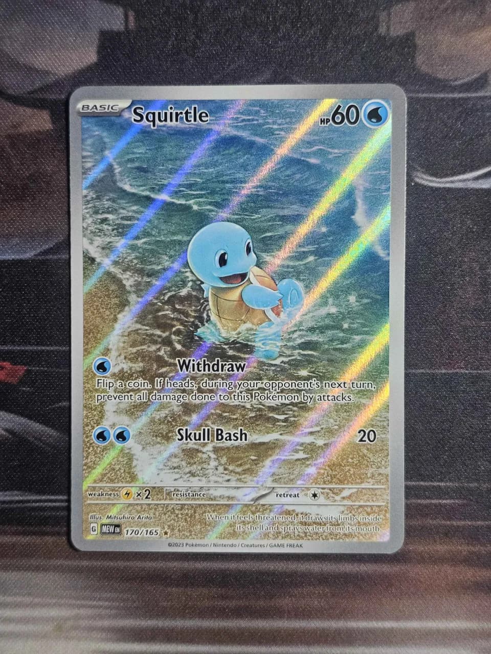 Squirtle 170/165 Illustration Rare 151 Pokemon Holo Near Mint