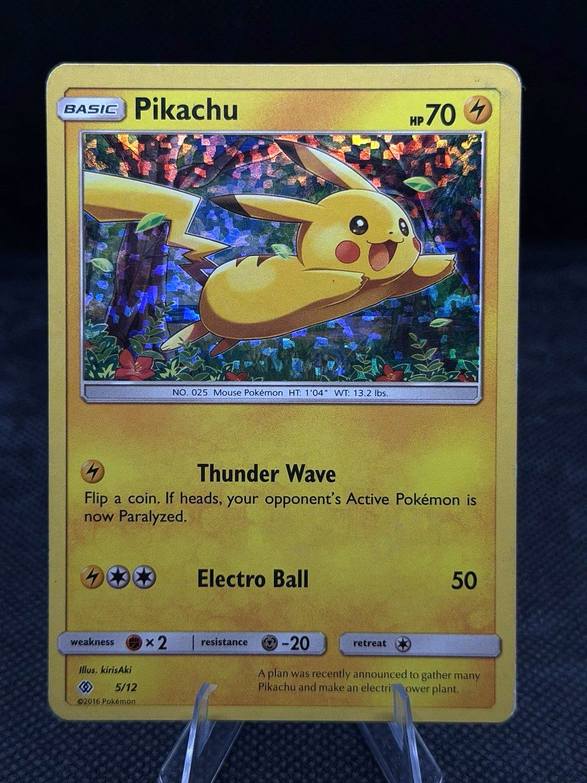 Pokemon TCG Pikachu 005/012 McDonald's 2017 Holo MP