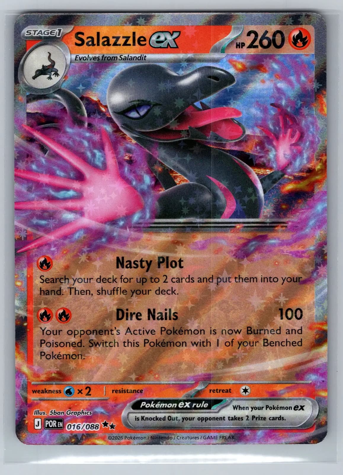 Salazzle EX #16/88 2026 Mega Evolution – Perfect Order Pokemon TCG — photo 1 of 2