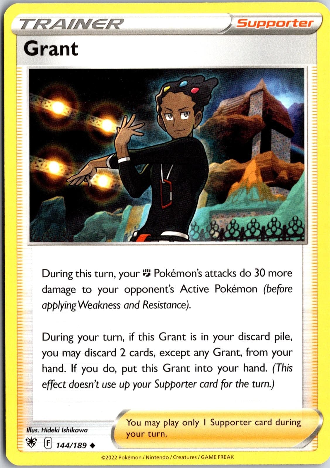 Grant 144/189 Near Mint Uncommon Astral Radiance Pokemon