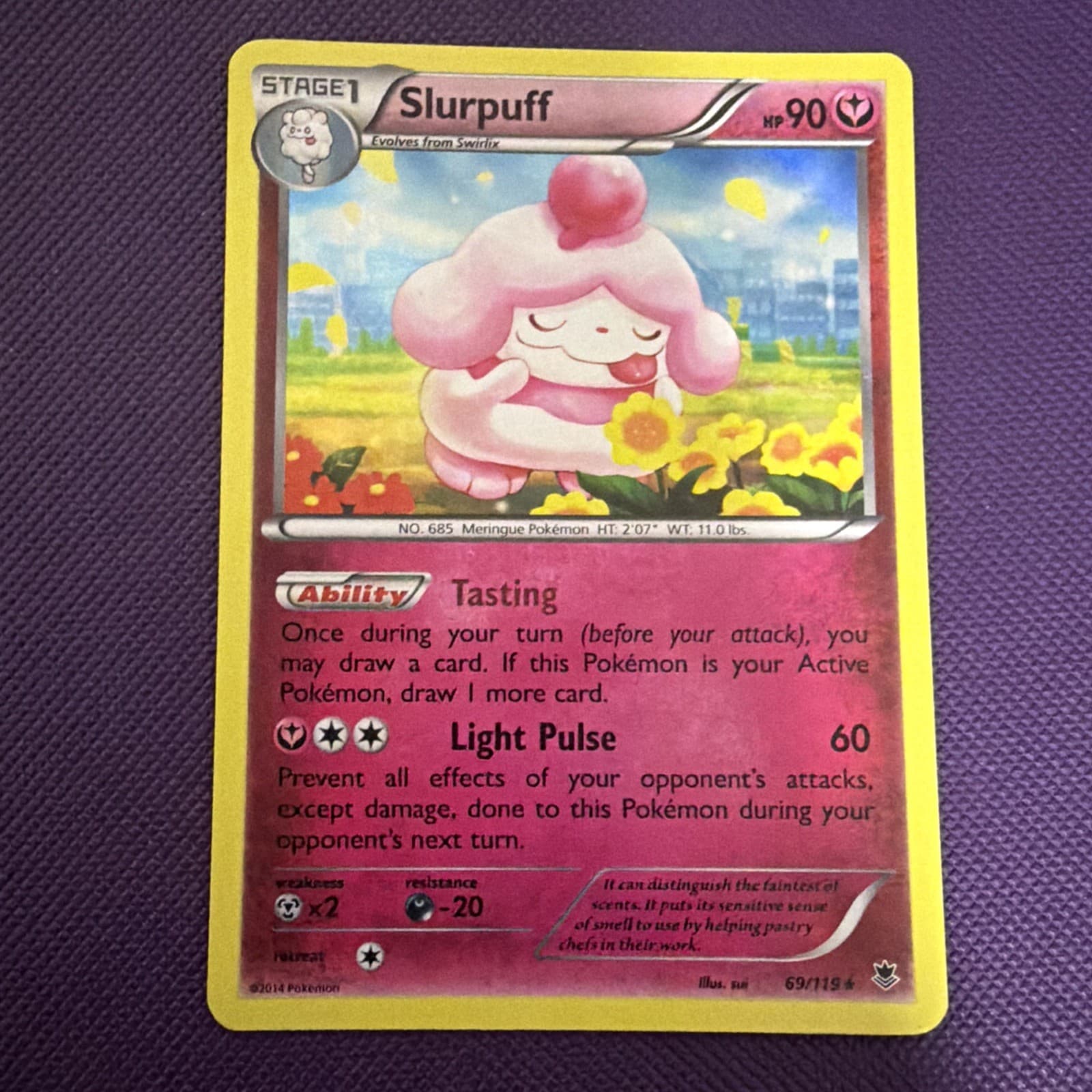 Pokemon Slurpuff 69/119 XY - Phantom Forces Holo