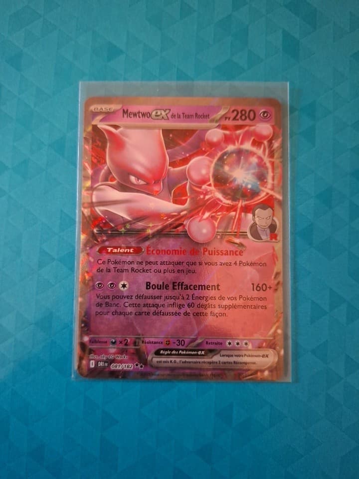 Mewtwo ex de la Team Rocket 81/182 - Carte Pokemon - EV10 Rivalités Destinées