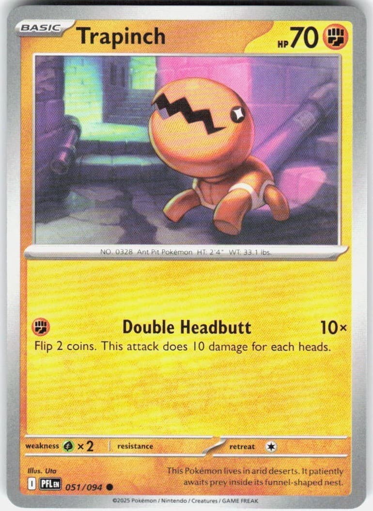 Trapinch 051/094 51 ME02 Phantasmal Flames C NM English Pokémon