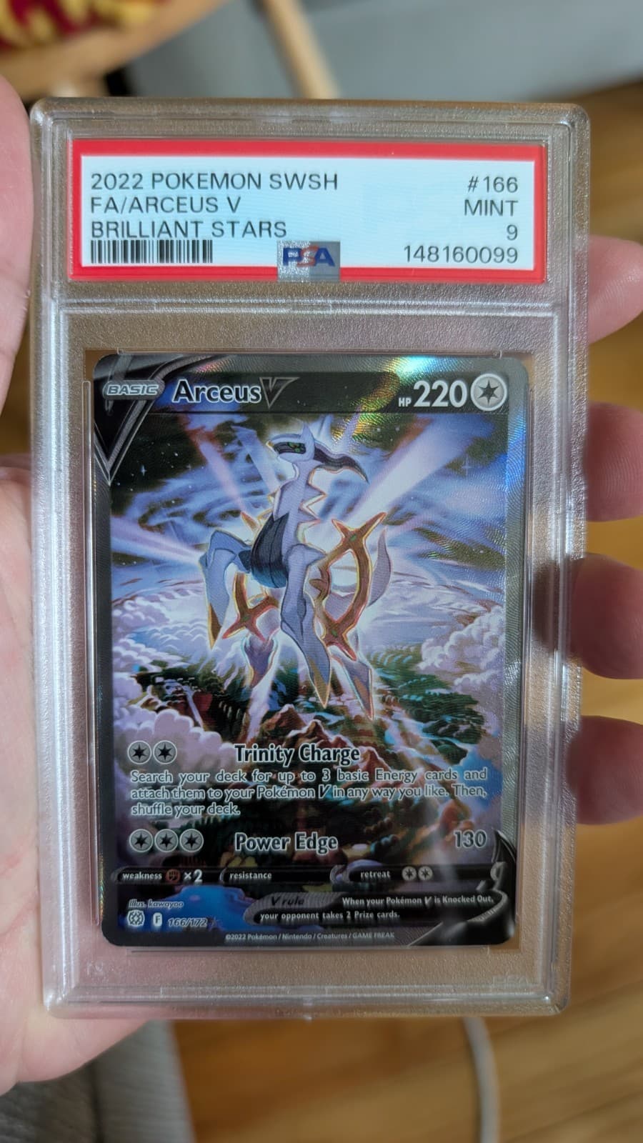 Arceus V Alternate Full Art PSA 9 166/172 Swsh09: Brilliant Stars