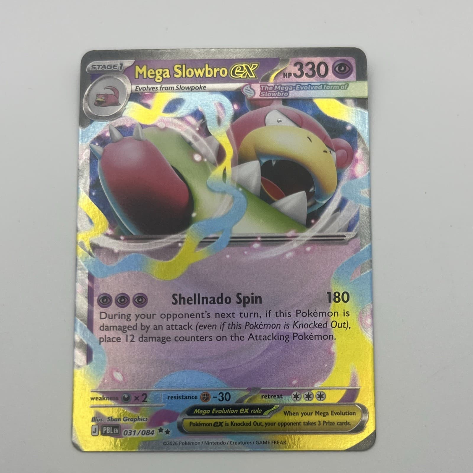 Pokemon TCG Mega Slowbro ex - 31 - Pokemon Pitch Black - ENG