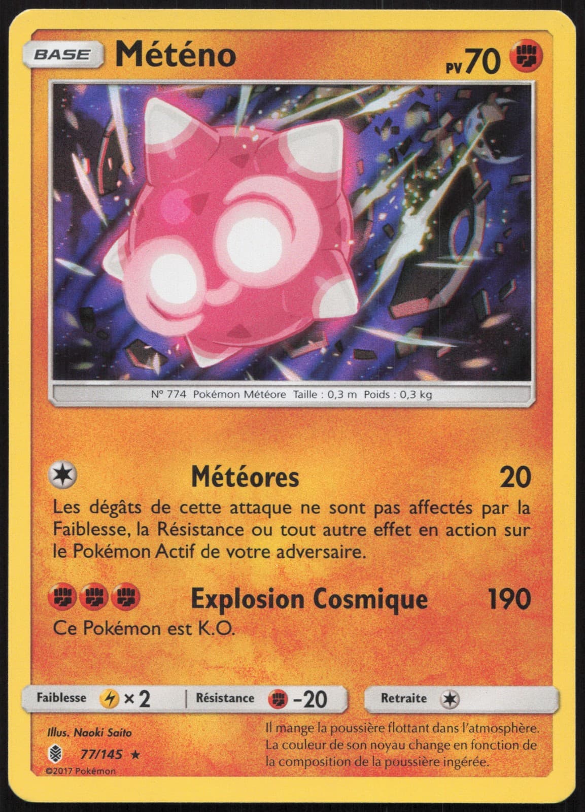 Carte Pokémon Météno 77/145 Holo Gardiens Ascendants Français
