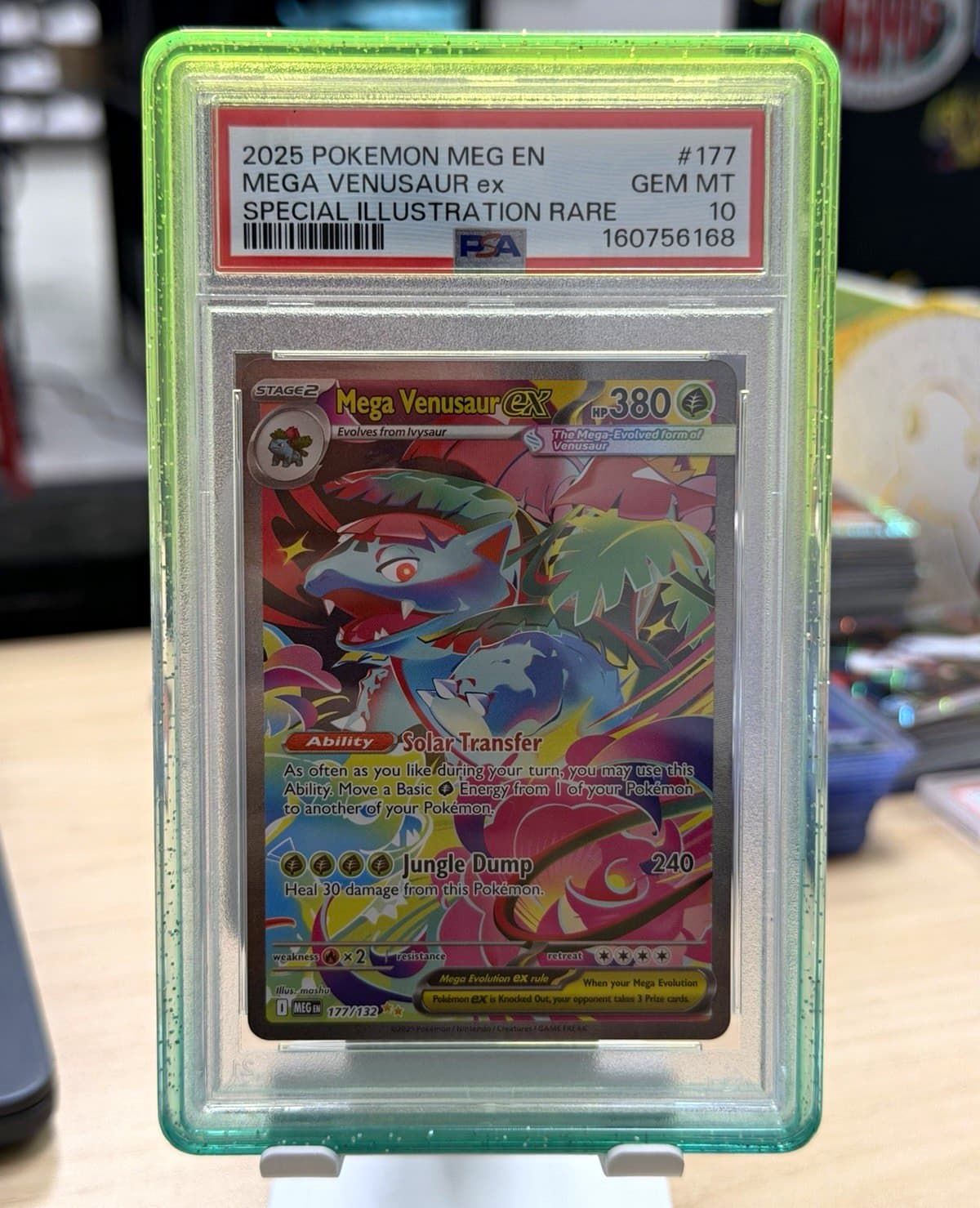 Mega Venusaur ex PSA 10 177/132 Me01 Mega Evolution SIR Holo